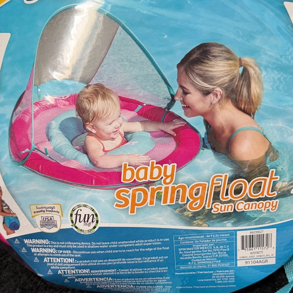 Baby SpringFloat Sun Canopy - Pink - Picture 4 of 4